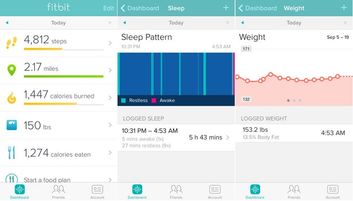 fitbit fitness tracker ios app