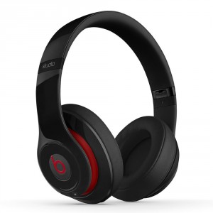 beats studio wireless over ear headphone black red