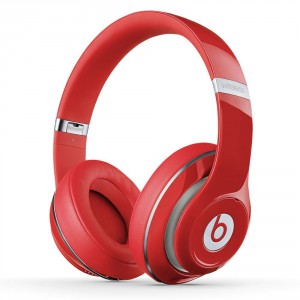 beats studio wireless over ear headphone red