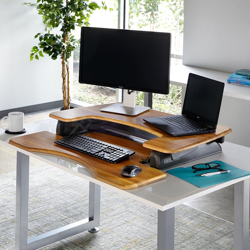 VARIDESK_Height_Adjustable_Standing_desk_walnut_butchers_block