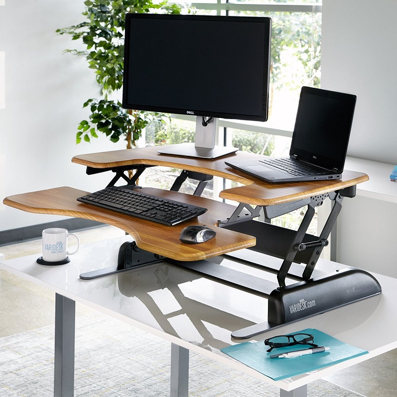 VARIDESK_Height_Adjustable_Standing_desk_walnut_butchers_block_