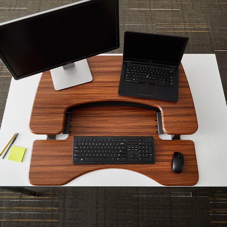 VARIDESK_Height_Adjustable_Standing_desk_walnut_dark_wood_