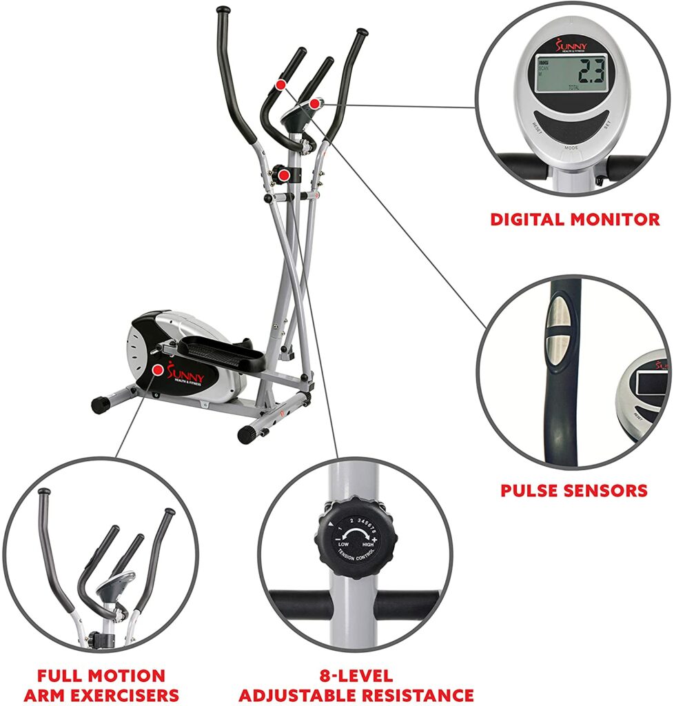 Sunny-Health-Fitness-SF-E905-Elliptical-Machine-features-1