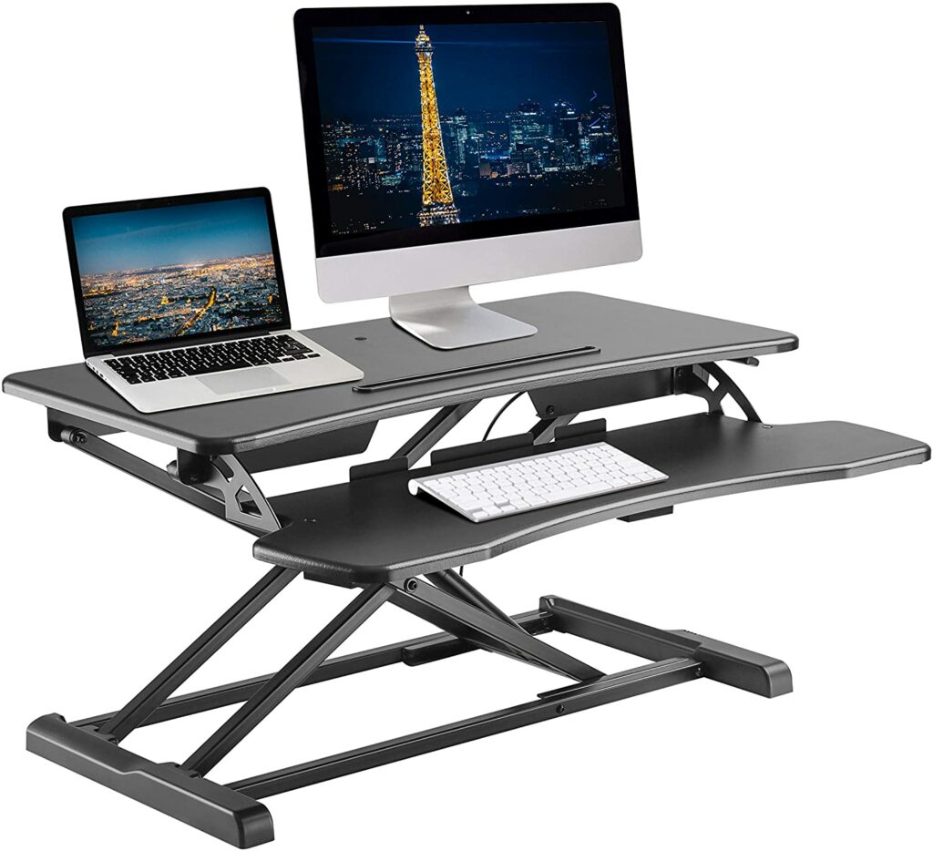TechOrbits-Standing-Desk-32inch-Adjustable-Height-Stand-Up-Desk-Riser-Workstation-for-Sit-to-Stand-Desktop.