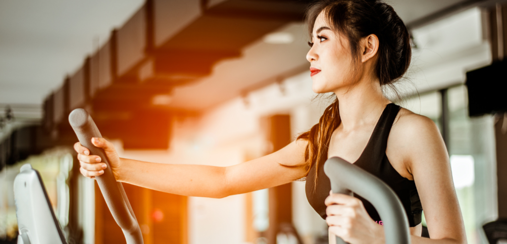 woman-working-out-with-an-elliptical