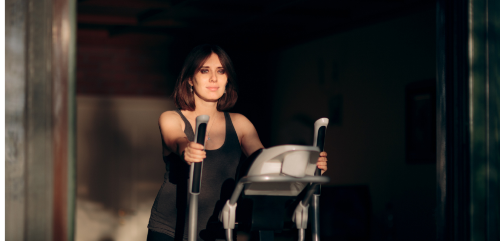 woman-working-out-best-elliptical-machine-for-the-home-2021