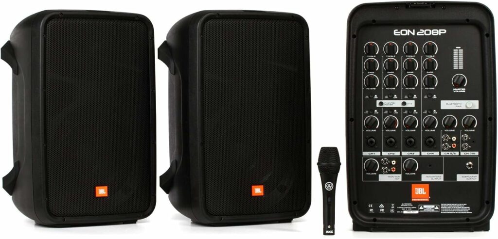 JBL-Professional-EON208P-Portable-All-in-One-2-way-PA-System