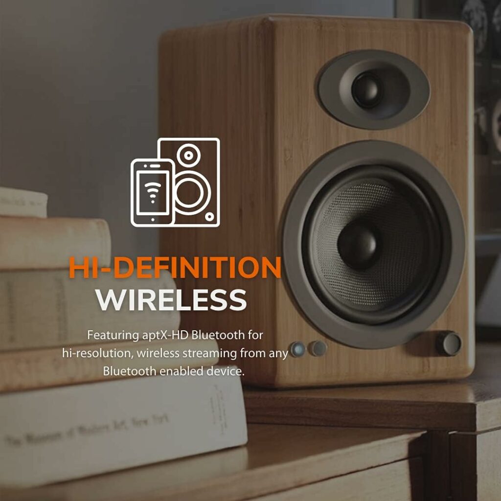 Audioengine-A5+150W-Bluetooth-Bookshelf-Speakers