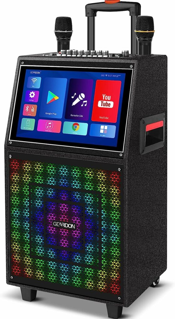 GEARDON-Karaoke-Machine-with-Lyrics-Display-Screen