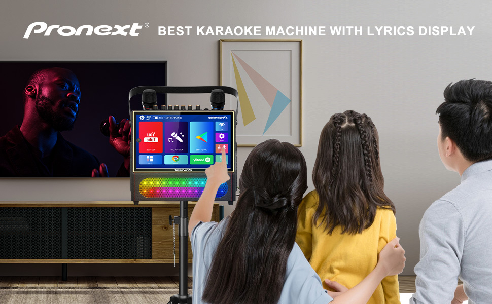 PRONEXT-Karaoke-Machine-with-Lyrics-Display